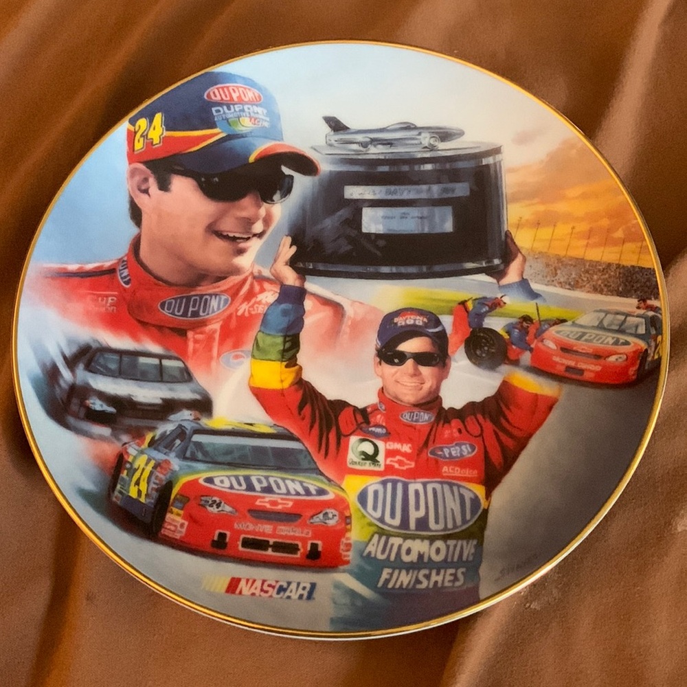 Jeff Gordon collectible The Desire To Win plate#0723P